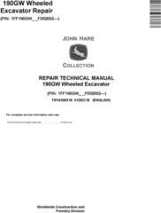 John Deere 190GW Wheeled Excavator Repair Technical Manual (TM14308X19)