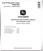 John Deere 310L EP Backhoe Loaders (SN: G329328-390995) Operation and Test Manual (TM14311X19)