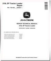 John Deere 210L EP (SN. from G895001) Tractor Loaders Repair Manual (TM14314X19)