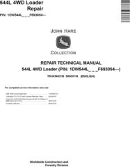 John Deere 544L 4WD Loader Repair Technical Manual (TM14345X19)