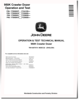 John Deere 950K Crawler Dozers (SN. from F334109) Operation and Test Manual (TM14357X19)