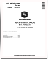 John Deere 844L (SN. from D697293) 4WD Wheel Loaders Repair Manual (TM14374X19)