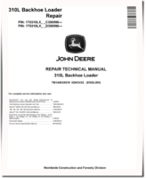 John Deere 310L (SN. from C390996, D390996) Backhoe Loaders Repair Manual (TM14463X019)
