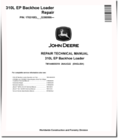 John Deere 310L EP (SN. from G390996) Backhoe Loaders Repair Manual (TM14465X019)