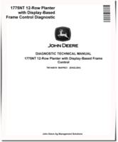 John Deere 1775NT 12 Row Planters with Display-Based Frame Control Diagnostic Manual (TM144819)
