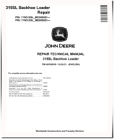 John Deere 315SL (SN. from C000001, D000001) Backhoe Loaders Repair Manual (TM14519X019)