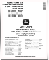 John Deere 803MH, 853MH and 859MH (Open Loop Hydraulic Drive) Tracked Harvesters Repair Manual (TM14576X019)