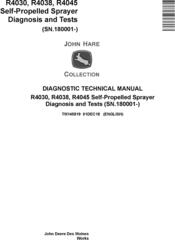 John Deere R4030, R4038, R4045 Self-Propelled Sprayer (SN.180001-) Diagnostic Manual (TM145819)