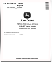 John Deere 210L EP (SN. from G420787) Tractor Loaders Repair Manual (TM14591X019)