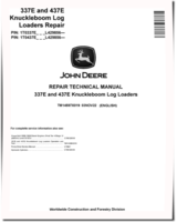 John Deere 337E and 437E Knuckleboom Log Loaders Repair Manual (TM14597X019)