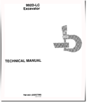 John Deere 992D-LC Crawler Excavators Repair Manual (TM1463)