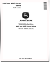 John Deere 440E and 450E Round Balers (North American Edition) Technical Manual (TM148319)