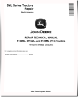 John Deere 5100ML, 5115ML and 5125ML FT4 Tractors (North American Edition) Repair Manual (TM152419)