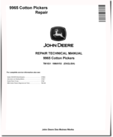 John Deere 9965 Cotton Pickers Repair Manual (TM1531)