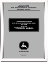 John Deere 3215, 3215A, 3215B, 3225B, 3235, 3235A and 3235B Lightweight Fairway Mowers Technical Manual (TM1534)