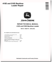 John Deere 710D Backhoe Loaders Operation and Test Manual (TM1537)