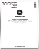 John Deere 8RT 310, 8RT 340, 8RT 370 and 8RT 410 Tracked Tractors (SN. from 924001) Repair Manual (TM153919)