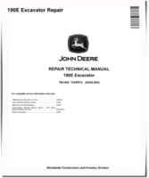 John Deere 190E Crawler Excavators Repair Manual (TM1540)