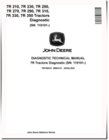 John Deere 7R 210, 7R 230, 7R 250, 7R 270, 7R 290, 7R 310, 7R 330 and 7R 350 Tractors Diagnostic Manual (TM156019)