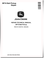John Deere BP15 Belt Pickups Repair Manual (TM161119)