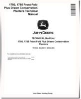 John Deere 1780 and 1785 Front-Fold Plus Drawn Conservation Planters Technical Manual (TM1633)