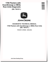 John Deere 1795 Planters with ExactEmerge or ME5e Row Units (SN: 794101-) Diagnostic Manual (TM163919)