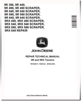 John Deere 9R390, 9R440, 9R490, 9R540, 9R590, 9R640, 4WD Articulated Tractors, 9RX490,  9RX540,  9RX590 and 9RX640 Articulated Tracked Tractors (+SCRAPER) Repair Manual (TM164919)