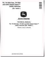 John Deere TH 6X4 Gas, TS, Diesel SAV and TH 6X4 Gator Utility Vehicles Technical Manual (TM167919)