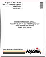 Hagie STS 12, STS 16 and STS 20 (SN. from 22001) Crop Sprayers (North America) Diagnostic Manual (TM168819)