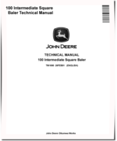 John Deere 100 Intermediate Square Balers Technical Manual (TM1690)