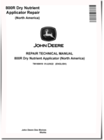 John Deere 800R Dry Nutrient Applicators (North America) Repair Manual (TM169919)