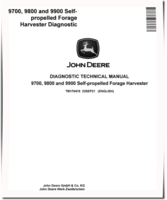 John Deere 9700, 9800 and 9900 Self-Propelled Forage Harvesters Diagnostic Manual (TM170419)