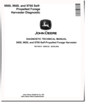 John Deere 9500, 9600 and 9700 Self-Propelled Forage Harvesters Diagnostic Manual (TM170519)