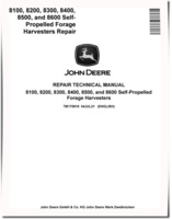 John Deere 8100, 8200, 8300, 8400, 8500 and 8600 Forage Harvesters Repair Manual (TM170919)