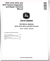 John Deere 5210, 5310, 5410 and 5510 Tractors Diagnostic and Repair Technical Manual (TM1716)