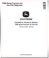 John Deere P660, P670, P680 and P690 Precission Air Hoe Drills Diagnostic Manual (TM174319)