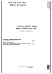 TM1745 - John Deere 324H and 344H 4WD Loader Diagnostic, Operation and Test Service Manual