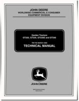 John Deere GT225, GT235, GT235E and GT245 Garden Tractors set of Service Manuals (TM1756)