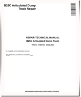 BELL B25C Articulated Dump Trucks Repair Manual (TM1812)