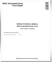 BELL B30C Articulated Dump Trucks Repair Manual (TM1814)
