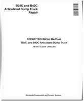 BELL B35C and B40C Articulated Dump Trucks Repair Manual (TM1816)