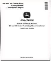 John Deere 946 and 956 Center Pivot Rotary Mower-Conditioners Repair Manual (TM1824)
