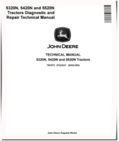 John Deere 5320N, 5420N and 5520N Tractors Technical Manual (TM1872)