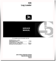 John Deere 535 (SN: 001002-) Knuckleboom Trailer Mount Log Loaders Service Manual (TM1876)