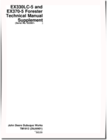 John Deere EX330LC-5  and EX370-5 (SN: 022001-) Foresters Technical Manual Supplement (TM1912)