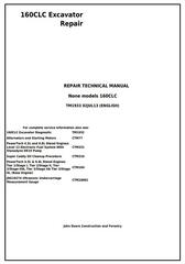 TM1933 - John Deere 160CLC Excavator Service Repair Manual