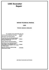 TM1935 - John Deere 120C Excavator Service Repair Manual