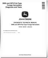 John Deere 3955 and 3975 Pull-Type Forage Harvesterss Diagnostic Manual (TM1959)