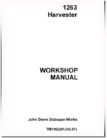 John Deere 1263 Harvesters Workshop Manual (TM1962)