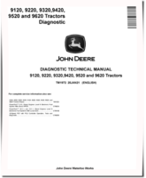 John Deere 9120, 9220, 9320, 9420, 9520 and 9620 Articulated Tracked Tractors Diagnostic Manual (TM1972)